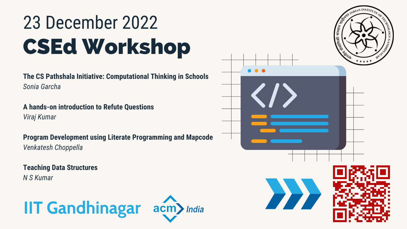ACM-India CS Education Workshop poster