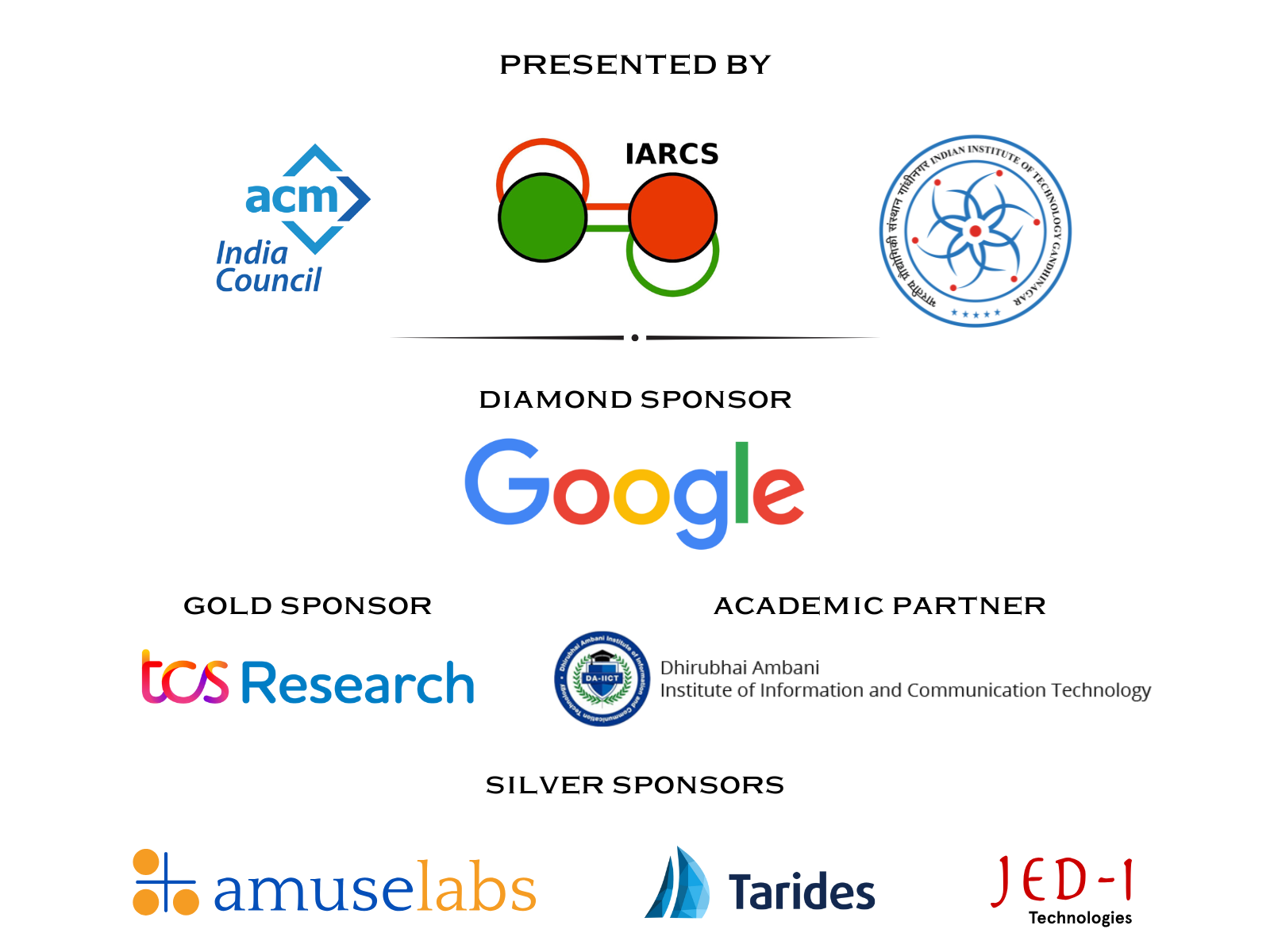 Sponsor and supporter logos for FSTTCS 2024
